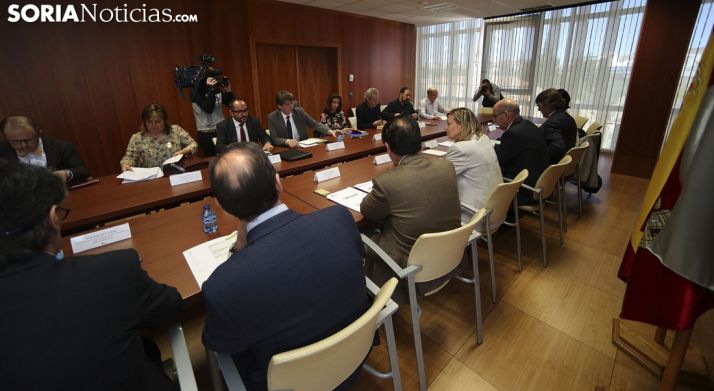Imagen del Comité de Seguimiento del Plan Soria este martes. /SN