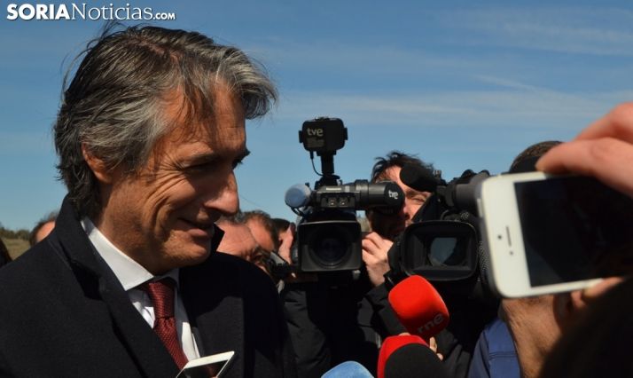 El ministro, en su visita a Soria el pasado 22 de marzo. /SN