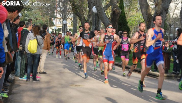 Duatletas en una competición oficial en la Dehesa. /SN
