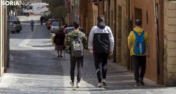 Imagen de una calle del casco antiguo de la capital este martes. /Freddy Páez
