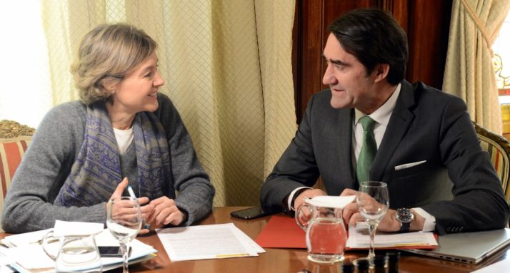 García Tejerina y Suárez-Quiñones este miércoles en la sede del MAPAMA. 