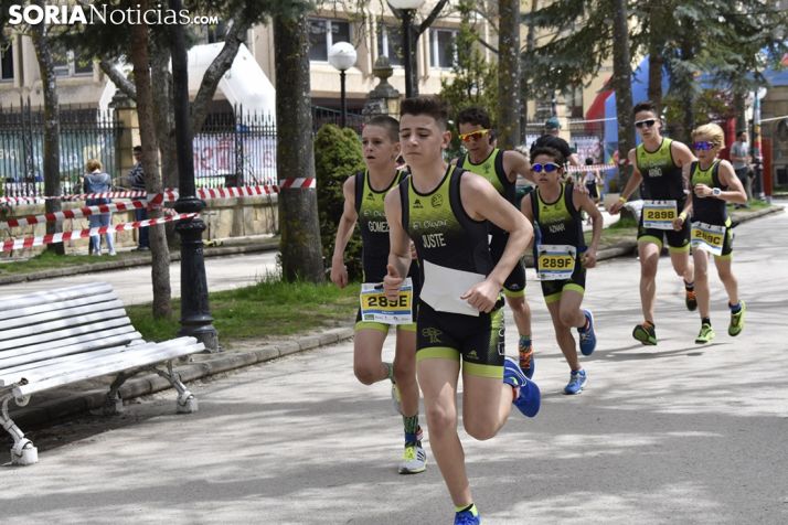 Los duatletas toman las calles de Soria.
