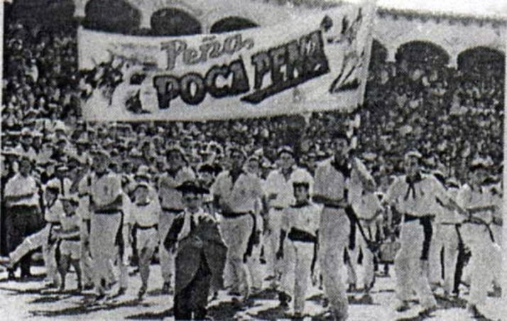 Peñistas de la Poca Pena en los años 50. /PPP