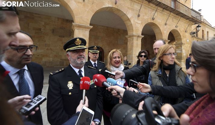 Zurita, ante los medios de comunicación este martes. /SN