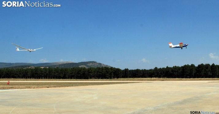 Vuelo sin motor en el aeródromo de Garray. /SN