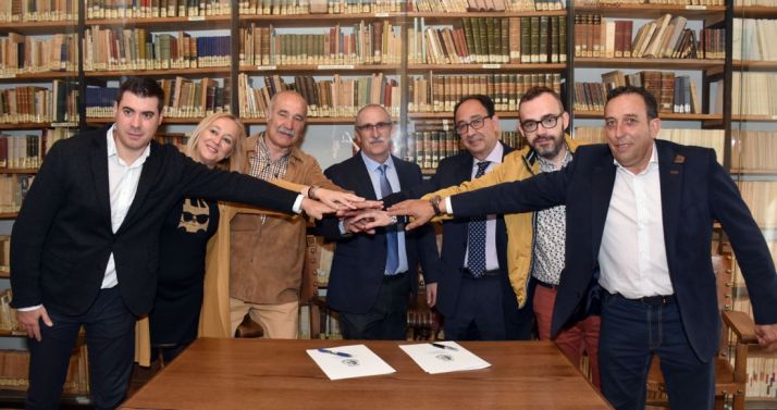 Los firmantes del protocolo. /Jta.