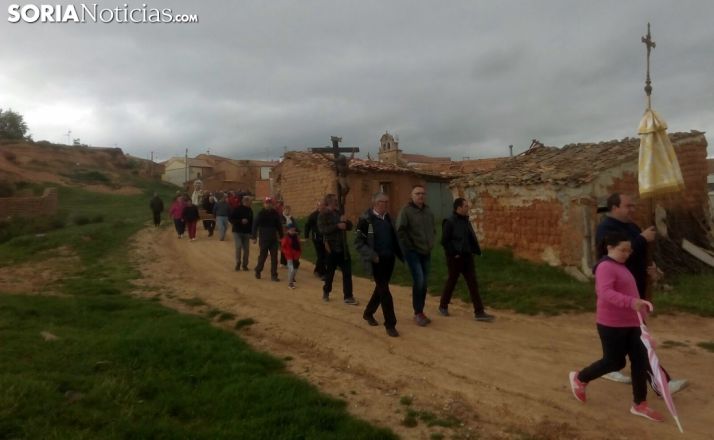 Una imagen de la romería de este sábado. /LTG