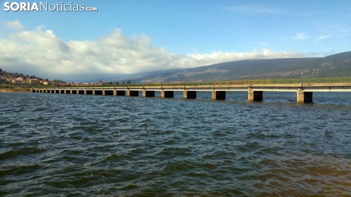 Imagen del embalse en vinuesa este fin de semana. /SN