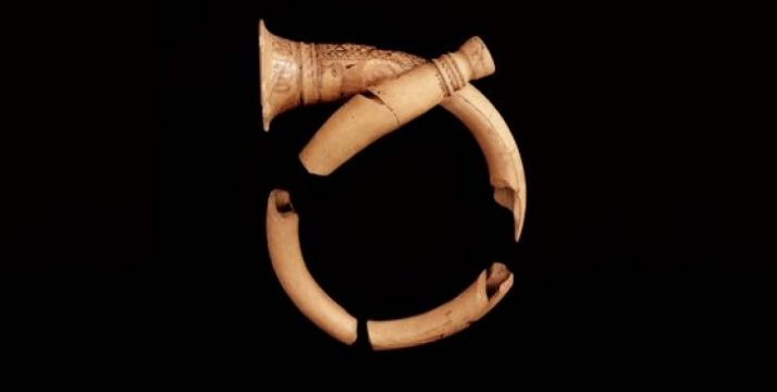 Una trompa de Numancia conservada en el museo. 