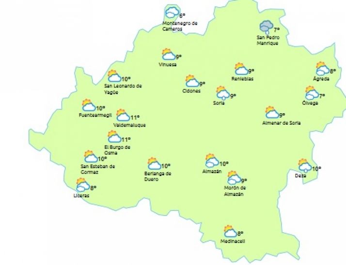 Previsión a las 14:00 horas-eltiempo.es