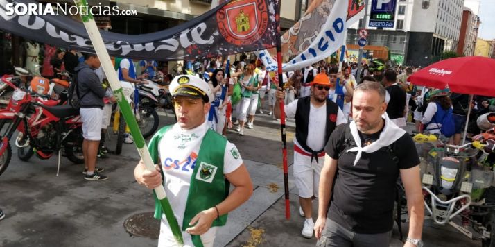 Salida oficial de la Comitiva de San Juan desde el centro de Soria