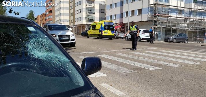 Un siniestro por atropello producido en la avenida de Valladolid. /SN
