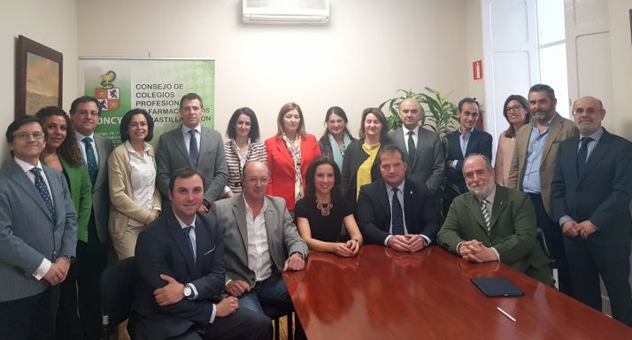 Martínez, (sentada ctro.) en Pleno del CONCYL este jueves. 