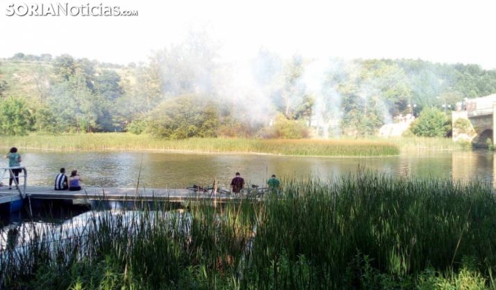 Una imagen del lugar del fuego. /SN