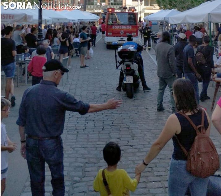 Imagen de la llegada de los bomberos al lugar del siniestro. /SN