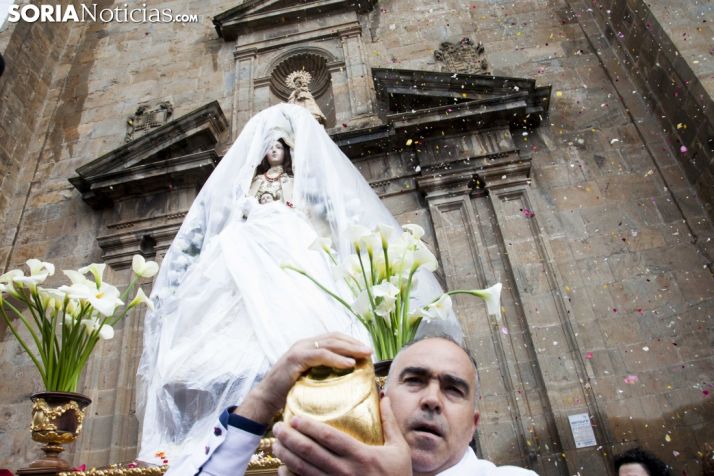 GALERÍA: La lluvia desluce la romería de la Virgen de los Milagros en Ágreda