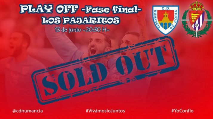 Las entradas para el Numancia-Valladolid, agotadas