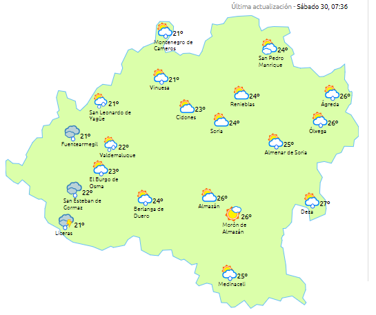 Sábado Agés amenazado por las tormentas 