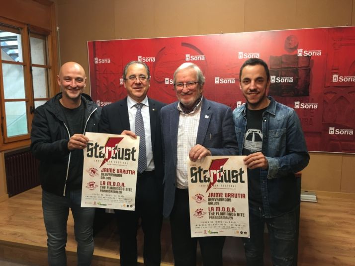 Frutos (izda.), Mugarza, Bárez y Chicote. /Ayto.