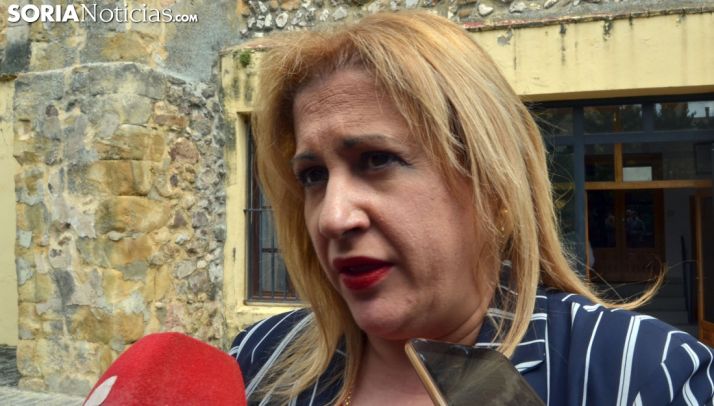 Yolanda de Gregorio este mediodía de viernes. /SN