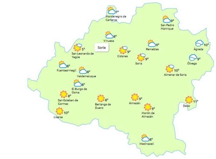 Previsión para el sábado 15 /eltiempo