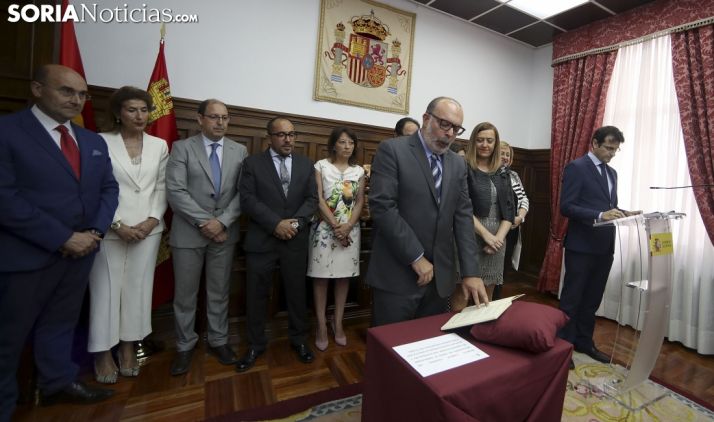 Miguel Latorre, en la toma de posesión.