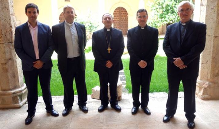 De izquierda a derecha, Otín, Ortega, Martínez Varea, Rodríguez y Millán. /DOS