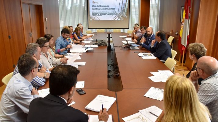 Reunión este jueves en la Delegación Territorial de la Junta en Soria. /Jta.
