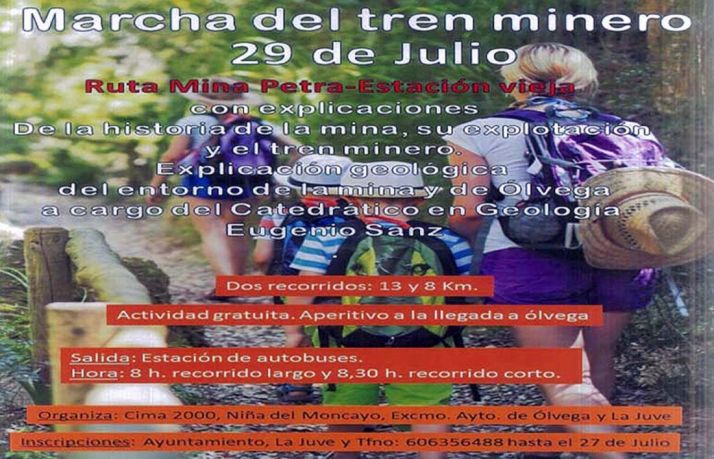 El domingo, ruta olvegueña por el trazado del ferrocarril minero