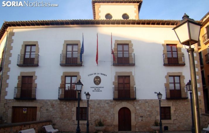 Edificio de la Casa de la Tierra, donde está ubicada la sede de la UNED en Soria. /SN