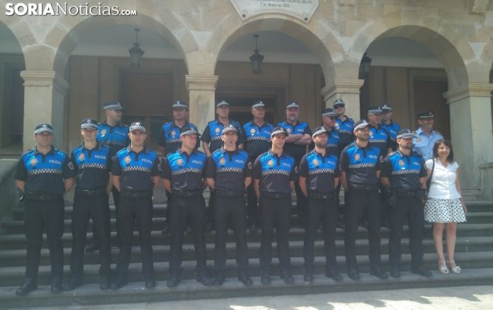 Plantilla de la Policía Local de Soria. 