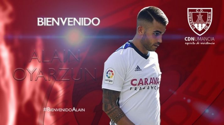 Alain Oyarzun, nuevo jugador del CD Numancia