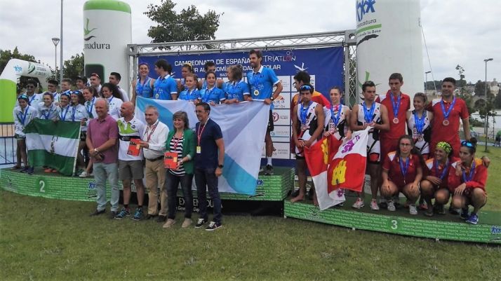 Castilla y León, con el soriano Jaime Izquierdo, hace historia con un bronce en el Nacional de Triatlón