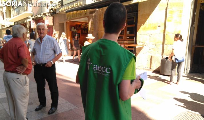 La AECC de Soria recaudó 6.613 euros en su cuestación anual