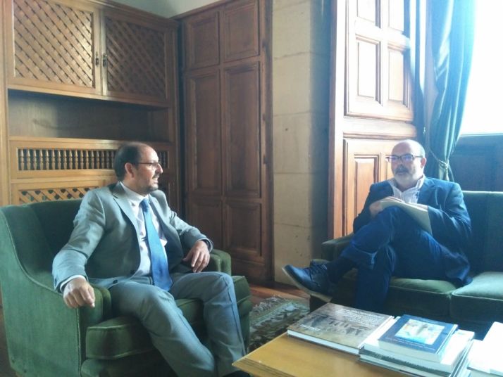 El subdelegado del Gobierno ha visitado hoy las dependencias judiciales. 