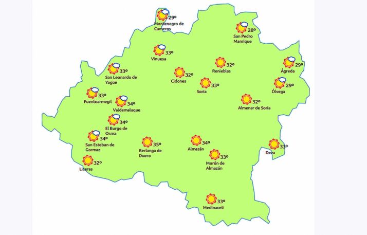 Previsión a las 16:00 h. /eltiempo.es