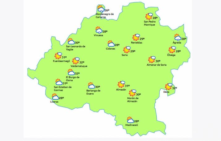 Previsión a las 16:00 h. /eltiempo.es