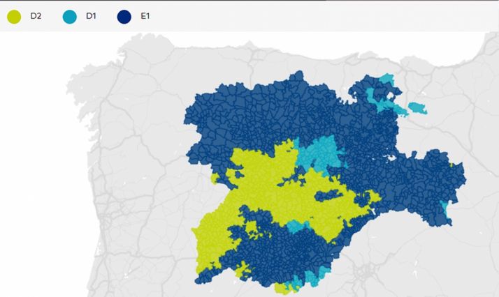 El mapa con las zonas climáticas. /Jta.