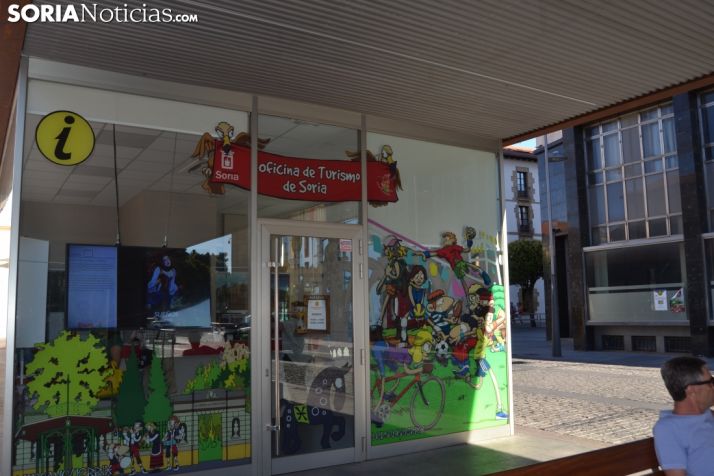 Oficina de turismo en Soria capital.