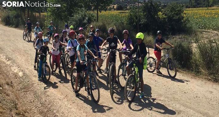 Participantes en el programa estival para pequeños en Ólvega. 
