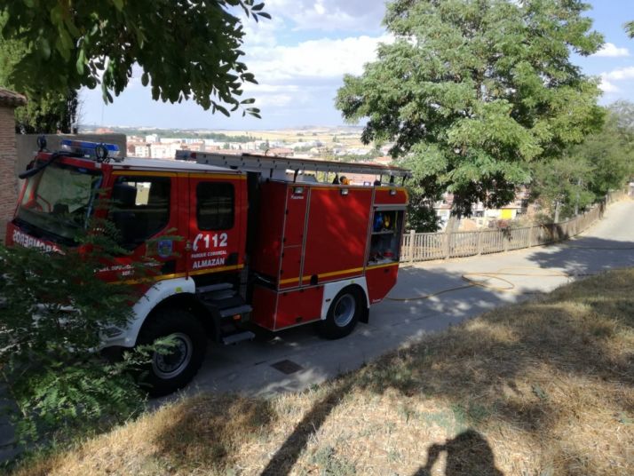 Incendio en Almazán. Diputación. 