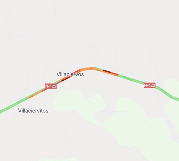 La manifestación de Soria Ya, reflejada en Google Maps