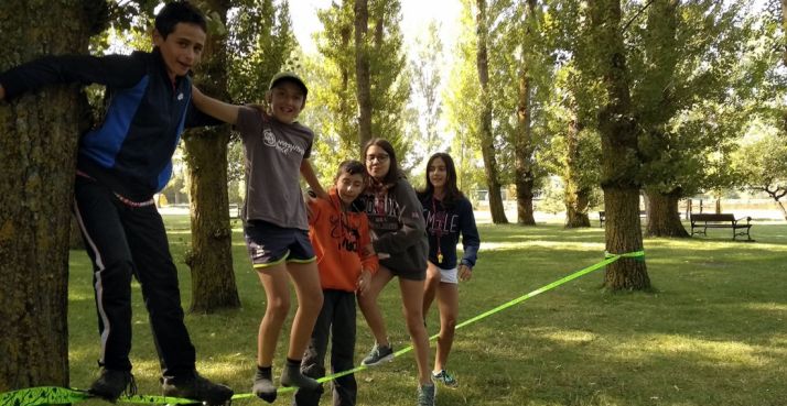 Un grupo de chavales en una actividad en Valonsadero. /Ayto.