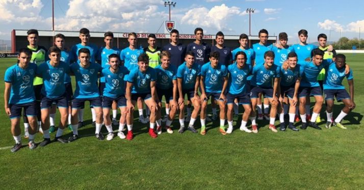 El Numancia Juvenil durante una sesión veraniega en la Ciudad Deportiva. CD Numancia
