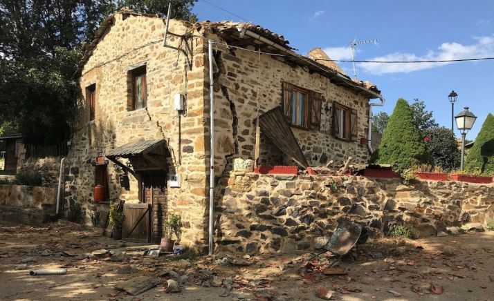 El inmueble tras la explosión. /EP