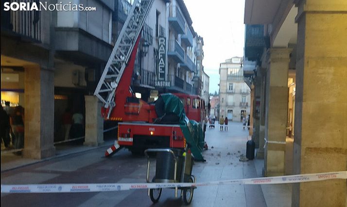 Imagen de ayer tras los desprendimientos. /SN