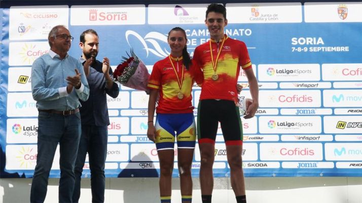 Una imagen del intenso fin de semana ciclista en Soria en su última jornada. /Ángel Vivar