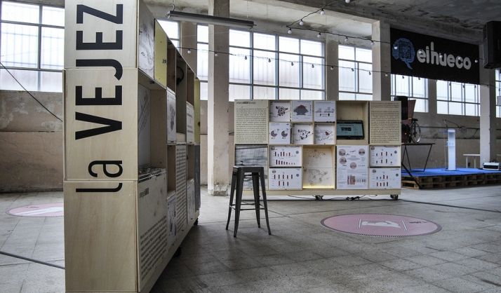 La muestra en su parada en el Hueco en Soria el mes de abril.