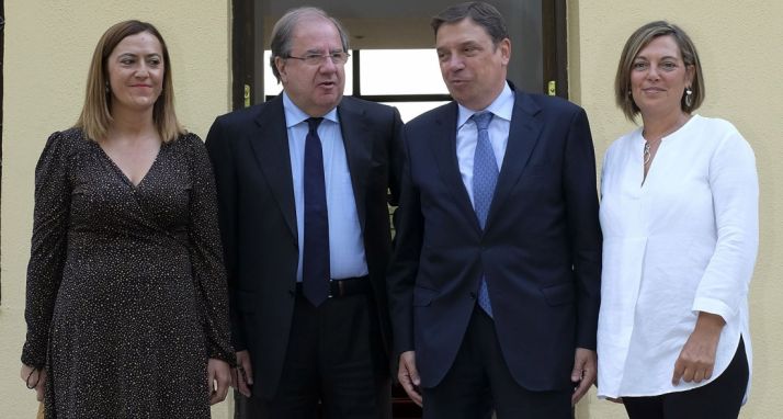 De izquierda a derecha, Barcones, Herrera, Llanas y Marcos. /Jta.