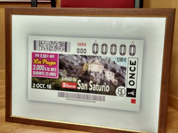 La ermita de San Saturio protagoniza el cupón de la ONCE